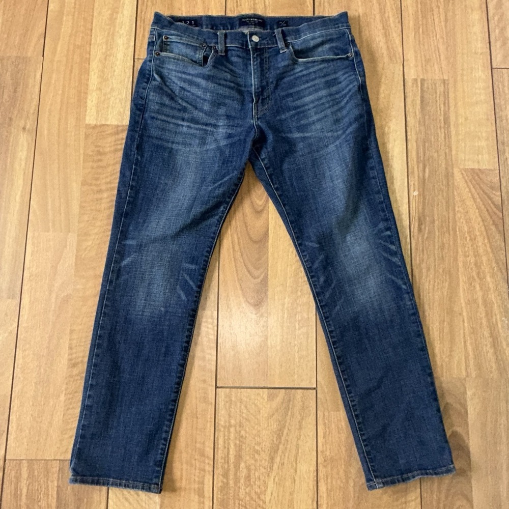 Men's‎ Lucky Brand 121 Slim Straight Stretch Jeans Blue Size 34x30